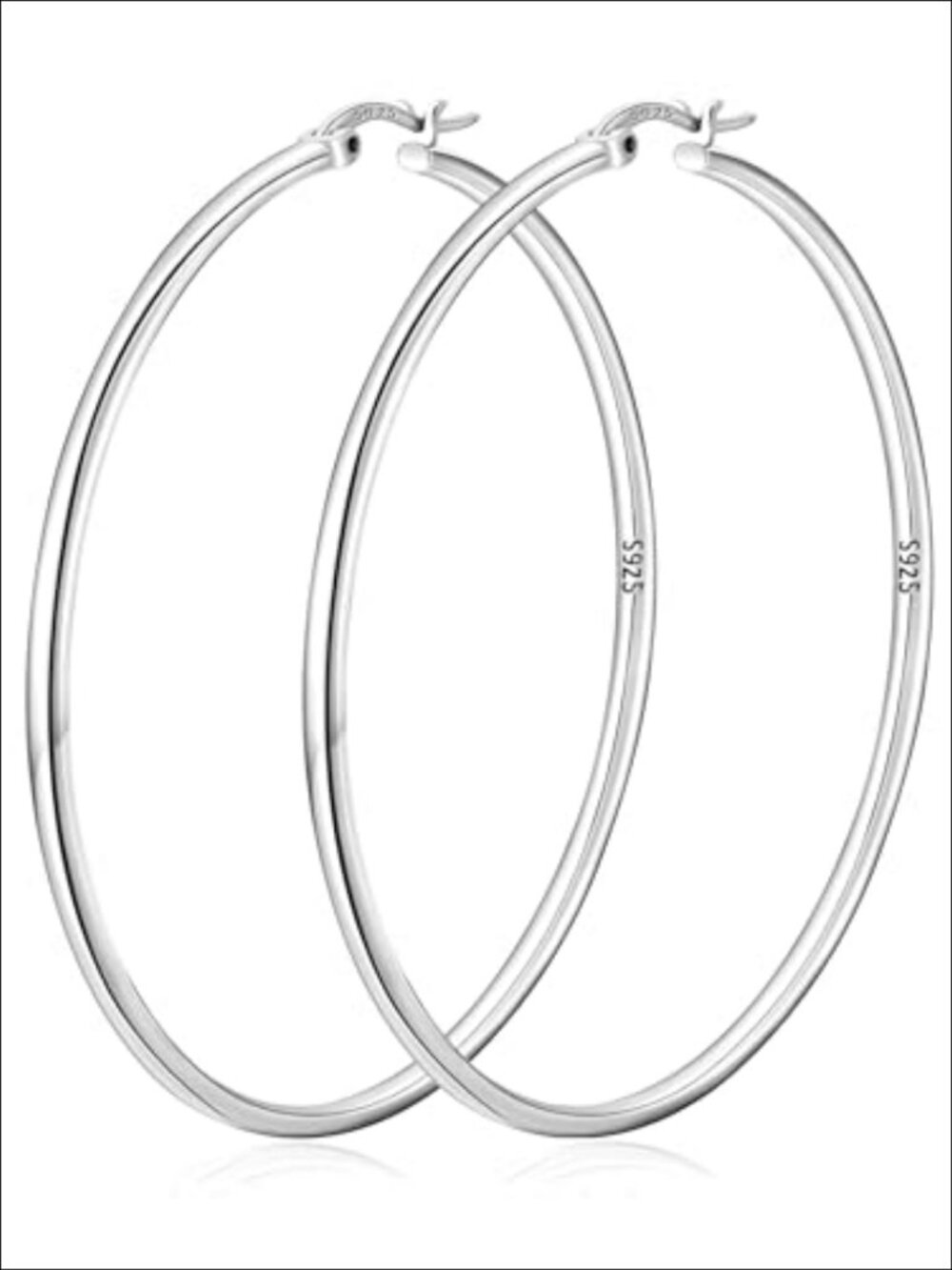 14K Gold Plated S925 Sterling Silver Hoop Earrings Hypoallergenic Lightweight